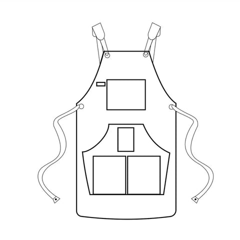 The Shropshire Brown Canvas Apron