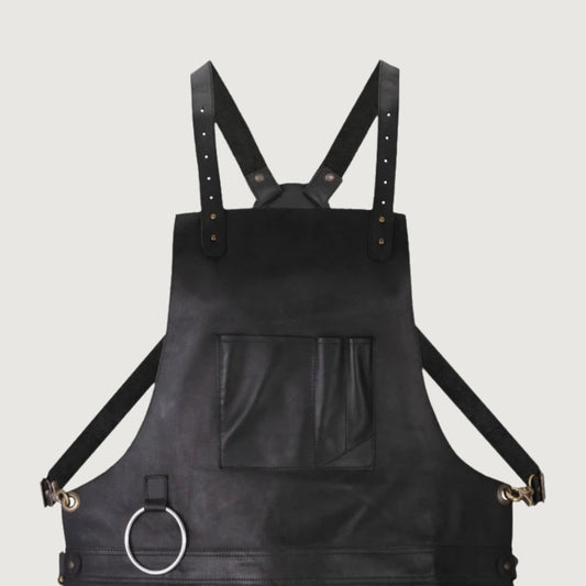 The Riding of Yorkshire Full Grain Black Apron