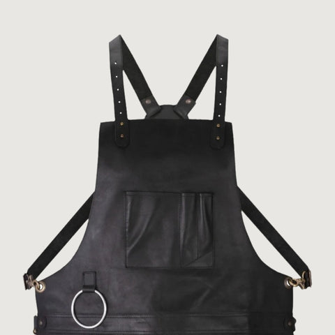 The Riding of Yorkshire Full Grain Black Apron