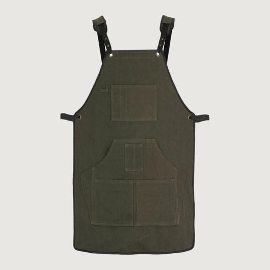 The West Yorkshire Olive Green Canvas Apron