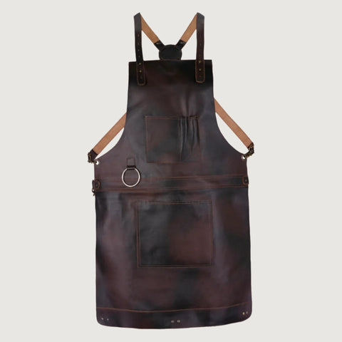 The Riding of Yorkshire Full Grain Dark Brown Apron