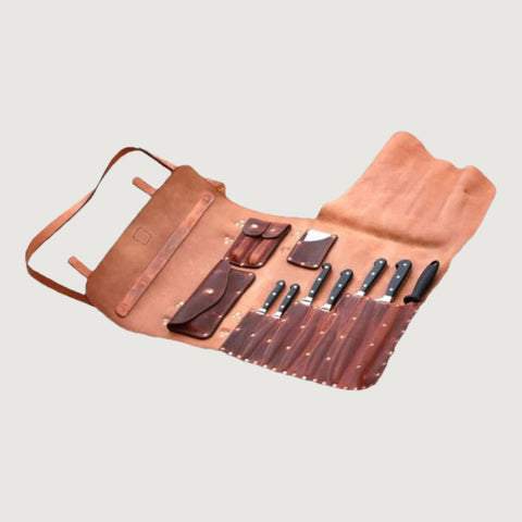 The Stinger - Professional Chef's Leather Knife Roll