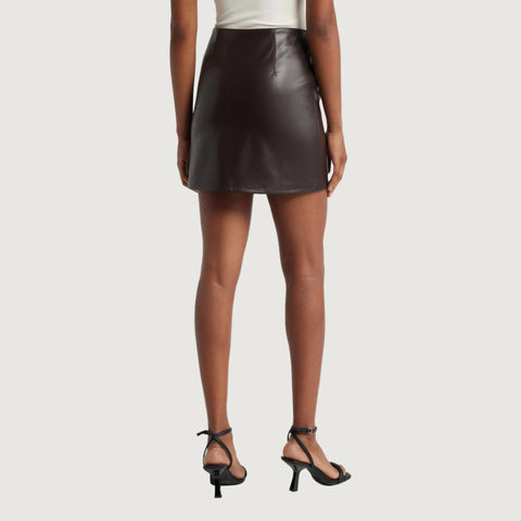 Faux Leather Luxe Mini Skirt