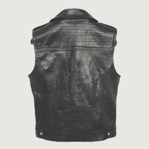 Rocker Vest Leather Biker Vest