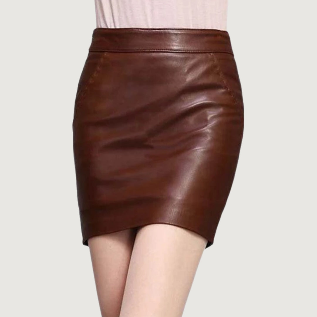 Basic Leather Skirt