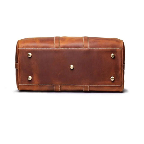 THE BRANDT WEEKENDER SMALL LEATHER DUFFLE BAG