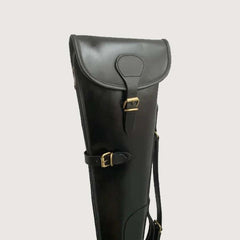 Black Leather Shotgun Slip Case, Hunters Gift