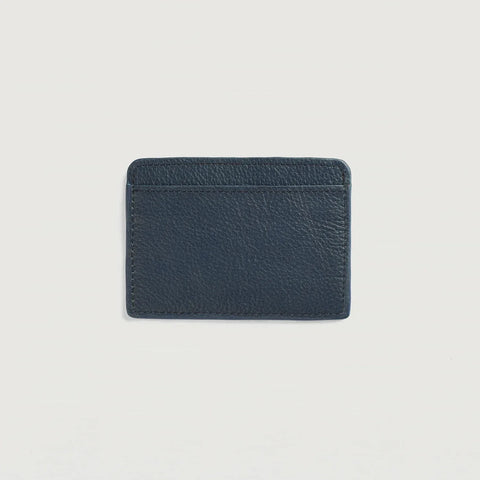 Karl Blue Leather Card Holder