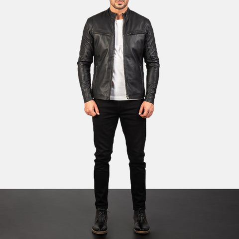 [FS] Ionic Black Leather Jacket