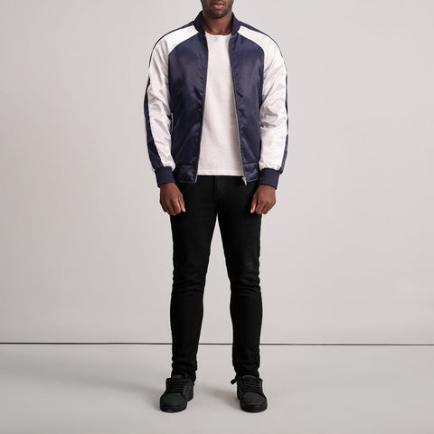 Clarke Blue Varsity Jacket