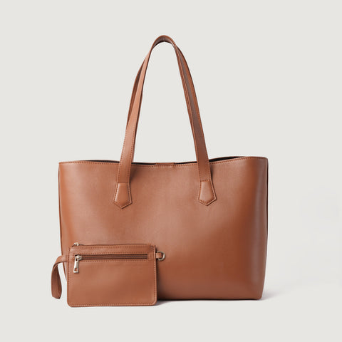 The Bianca Brown Leather Tote Bag