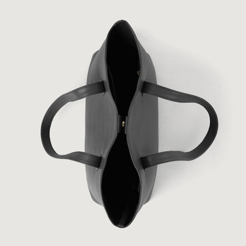 The Bianca Grey Leather Tote Bag