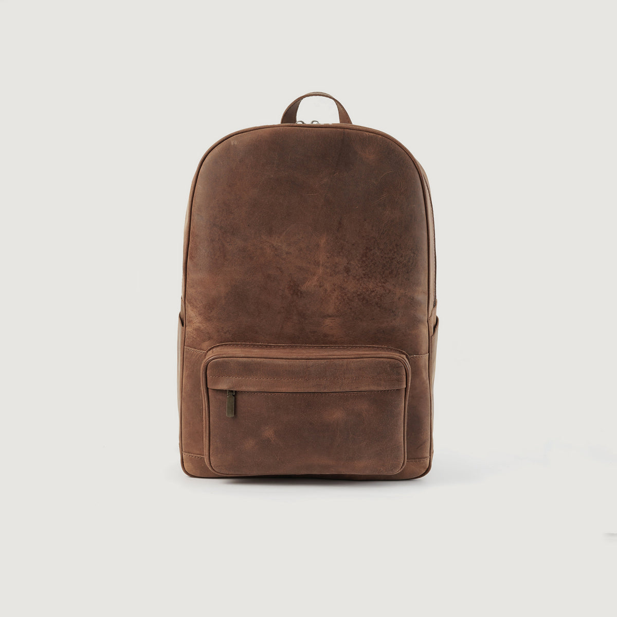 The Philos Vintage Tan Leather Backpack