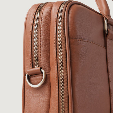 The Preston Brown Leather Briefcase