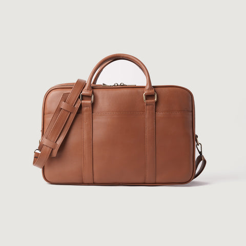 The Preston Brown Leather Briefcase