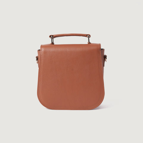 The Sandra Brown Leather Saddle Bag