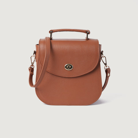 The Sandra Brown Leather Saddle Bag