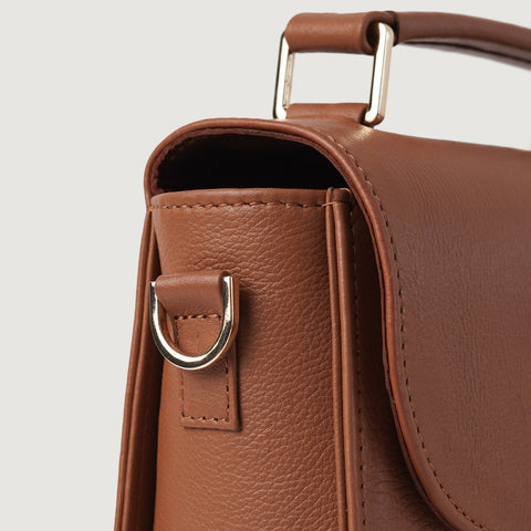 The Sandra Brown Leather Saddle Bag