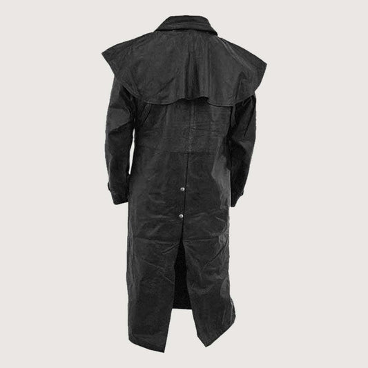 Leather Duster With Cape