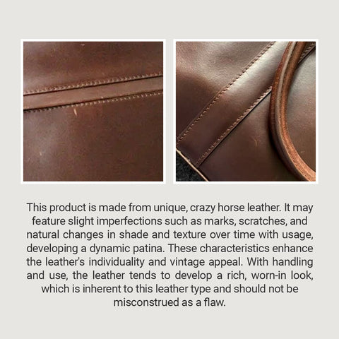 The Captain Vintage Brown Leather Briefcase