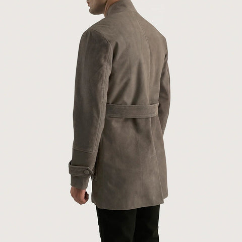 Dolf Grey Suede Coat