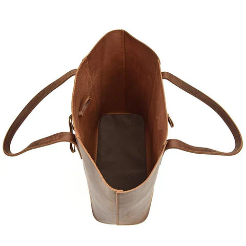 THE TAAVI TOTE HANDCRAFTED LEATHER TOTE BAG