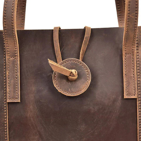 THE TAAVI TOTE HANDCRAFTED LEATHER TOTE BAG